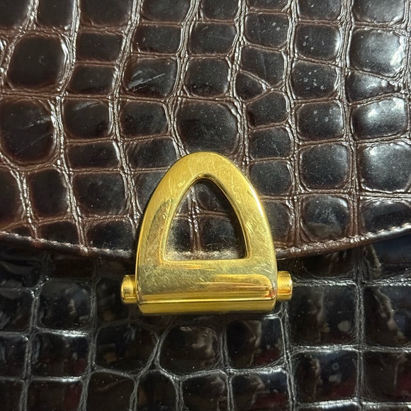 Ro-El 🇨🇦Made Dark Brown Leather  Crossbody Bag - Picture 2 of 8